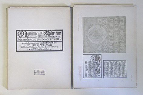 Monumental-Schriften vergangener Jahrhunderte von ca. 1100 - 1812 an Stein- Bronze- und Holzplatten