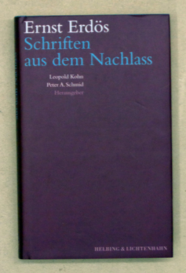 Ernst Erdös - Schriften aus dem Nachlass