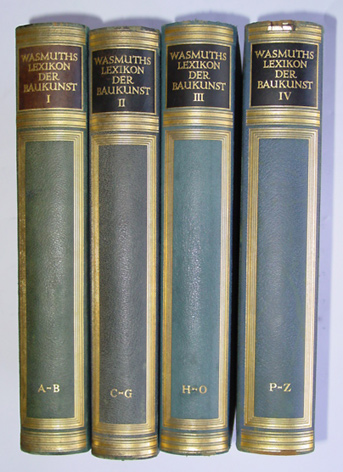 Wasmuths Lexikon der Baukunst (4 Bde.)