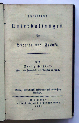 Christliche Unterhaltungen für Leidende und Kranke