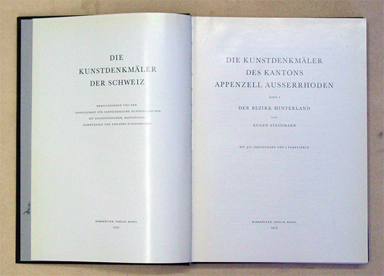 Die Kunstdenkmäler des Kantons Appenzell Ausserrhoden