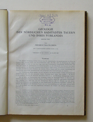 Geologie der nördlichen Radstädter Tauern und ihres Vorlandes