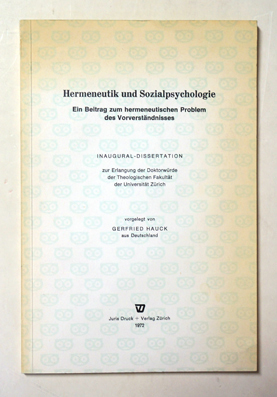 Hermeneutik und Sozialpsychologie