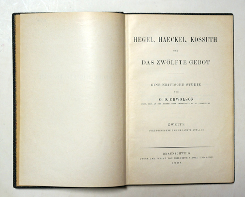 Hegel, Haeckel, Kossuth und das zwölfte Gebot