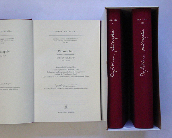 Bonstettiana (3 Bde. u. 1 CD)