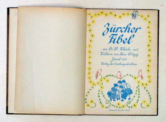 Zürcher Fibel von W. Klinke mit Bildern von H. Witzig