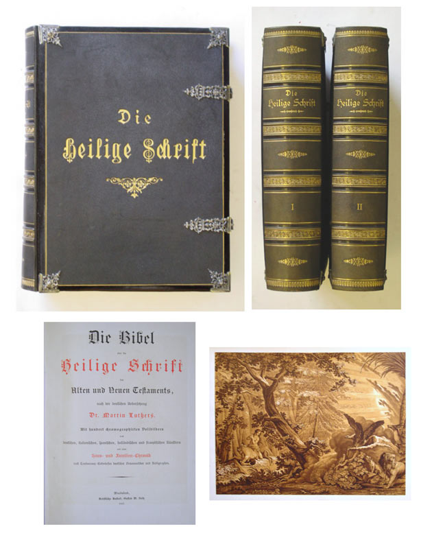 Die Bibel oder die Heilige Schrift des Alten und Neuen Testaments nach der deutschen Uebersetzung Dr. Martin Luthers. (2 Bde.)