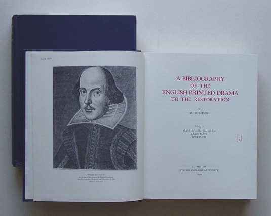 A bibliography of the English printed drama to the restoration