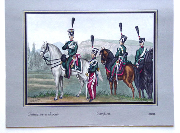 Gravures Militaires: Les Dernières Milices Cantonales. I-IV, (4 Mappen, je 20 Bl.)