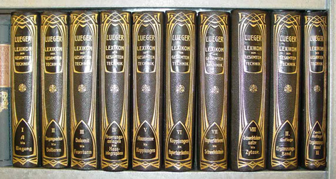 Lexikon der gesamten Technik und ihrer Hilfswissenschaften (8 Bde. u. 2 Ergänzungsbde.)