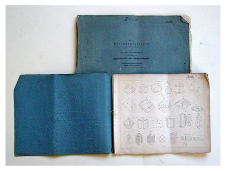 Vier Steindrucktafeln zum zweiten Theile von August Breithaupt’s vollständigem Handbuch der Mineralogie