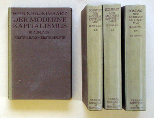 Der moderne Kapitalismus (2 Bde. in 4 Bde.)