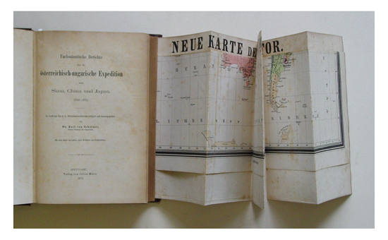 Fachmännische Berichte über die österreichisch-ungarische Expedition nach Siam, China und Japan. (1868-1871) Im Auftrag des k. k. Handelsministeriums redigirt und herausgegeben von Dr. Karl von Scherzer, Ersten Beamten der Expedition