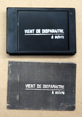 Vient de disparaitre - a suivre