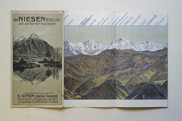Der Niesen (2367 m. ü. M) und die Berner Hochalpen