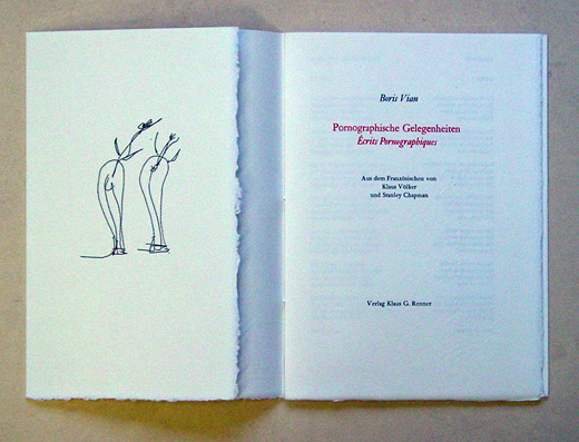 Pornographische Gelegenheiten / Écrits Pornographiques