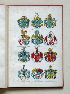 Wappen der Anno 1854 lebenden Geschlechter der Stadt Chur, zusammen getragen aus Wappenbüchern älterer und neuerer Zeit, sowie nach Sigillen und Pettschaften in der Sammlung Bündnerischer Wappen, von Anton Sprecher von Bernegg in Chur