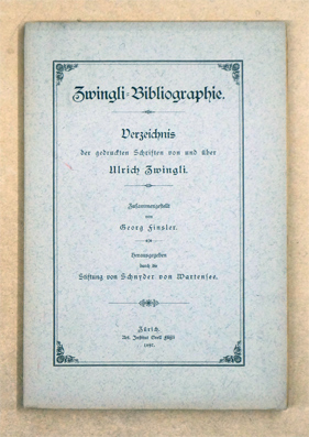 Zwingli-Bibliographie