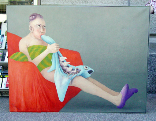 Auf dem roten Sofa