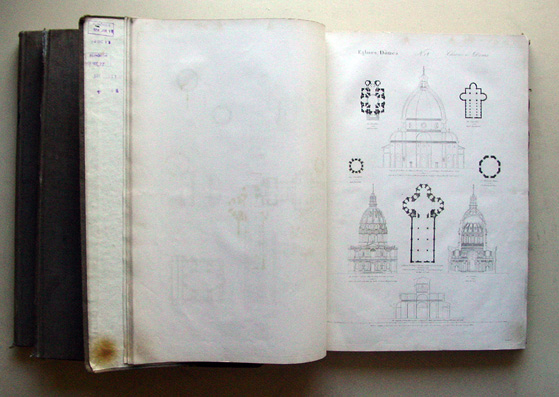 Recueil et parallele des batiments classiques de tous les temps, de tout les peuples et de chaque style, de J. N. L. Durand. Suivi de l'histoire generale de l'architecture de J. G. Legrand, augmente d'un Supplement de plusieurs bâtiments inédits et de tou
