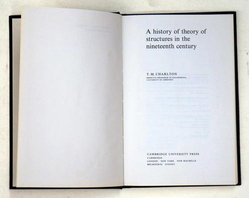 A history of theory of structures in the nineteenth century.