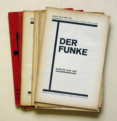 Der Funke - Blätter aus der schweiz. Jugendbewegung (später zusammen mit der Zeitschrift. «Roter Spur»