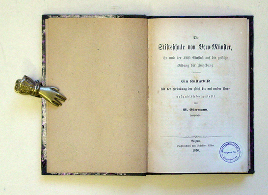 Die Stiftsschule von Bero-Münster, ihr und der Stift Einfluss auf die geistige Bildung der Umgebung