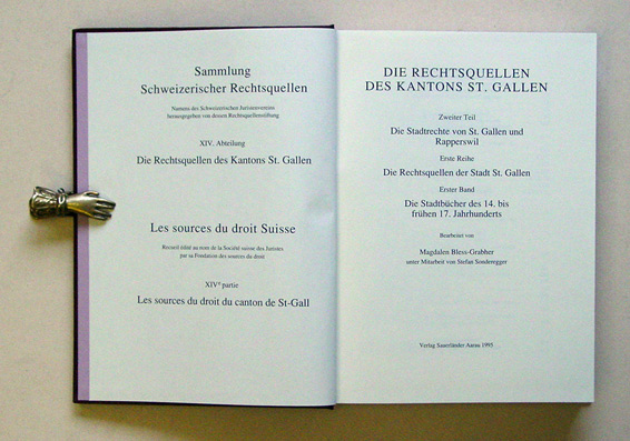 Die Rechtsquellen des Kantons St. Gallen