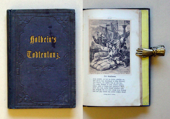 Der Todtentanz oder Triumph des Todes mit 48 getreu nach den Original-Holzschnitten in Kupfer gestochenen Blättern von Chr. Mechel. Mit Text begleitet von C. Weiss