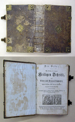Die Bibel, das ist: Alle Bücher der ganzen Heiligen Schrift, des Alten und Neuen Testaments. Aus den Grund-Sprachen treulich und wol verteutschet, Auf das Neue und mit Fleiss wieder übersehen. Sammt den so genannten Apocryphischen Büchern, dienlicher Vorr