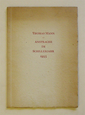 Ansprache im Schillerjahr 1955