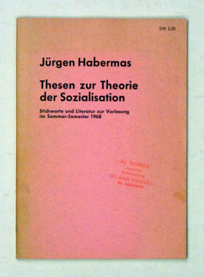 Thesen zur Theorie der Sozialisation