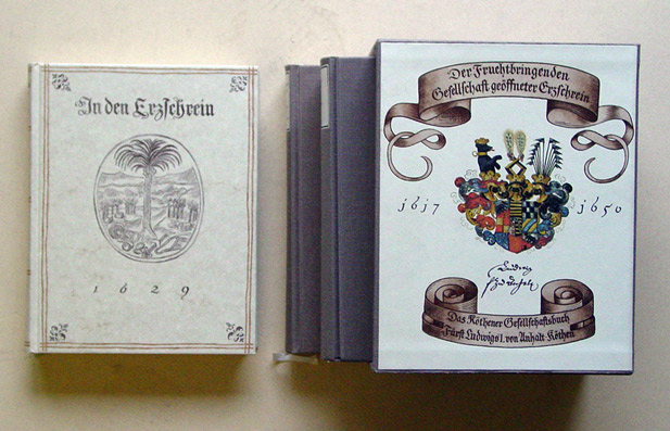Fruchtbringende Gesellschaft. Der Fruchtbringenden Gesellschaft geöffneter Schrein. Das Köthener Gesellschaftsbuch Fürst Ludwigs I. von Anhalt-Köthen 1617-1650. 3 Bde.