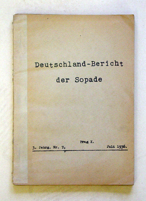 Deutschland-Bericht der Sopade [Sozialdemokratischen Partei Deutschlands]
