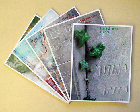 Typografische [Typographische] Monatsblätter TM - Revue suisse de l‘imprimerie RSI - Swiss typographic monthly magazine. 2008, Nr. 1-6 in 5 Heften, compl.   