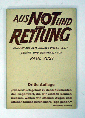 Aus Not und Rettung