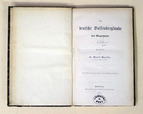 Der deutsche Volksaberglaube der Gegenwart