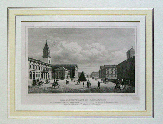 Der Marktplatz in Carlsruhe [Karlsruhe]