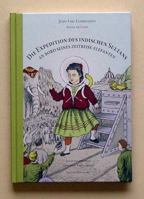 Die Expedition des indischen Sultans an Bord seines Zeitreise-Elefanten