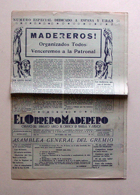 El Obrero Maderero - Organo del Sindicato Unico de Obreros en Madera Y Anexos