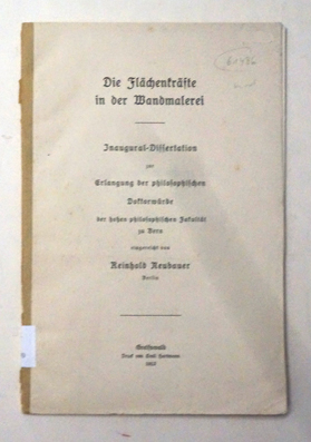 Die Flächenkräfte in der Wandmalerei