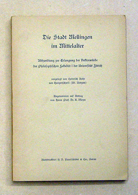 Die Stadt Mellingen im Mittelalter