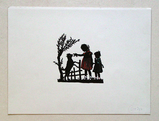[Mädchen mit Zicklein]