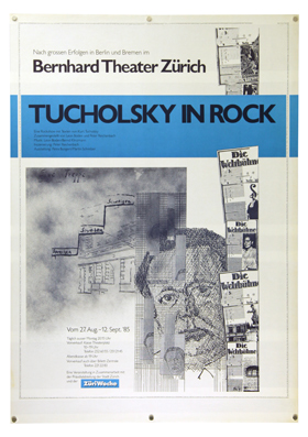 Plakat - Tucholsky in Rock - Bernhard Theater, Zürich