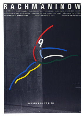 Plakat - Rachminow - Opernhaus Zürich