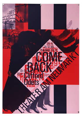 Plakat - Come back. Clifforts Odets - Theater am Neumarkt