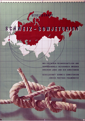 Plakat - Gesellschaft Schweiz-Sowjetunion
