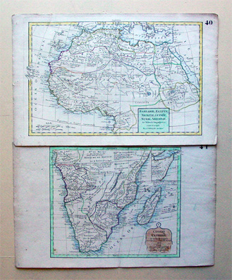 Barbarie, Egypte, Nigritie, Guinée, Nubie, Abissinie; Congo Cafrerie (2 Karten)