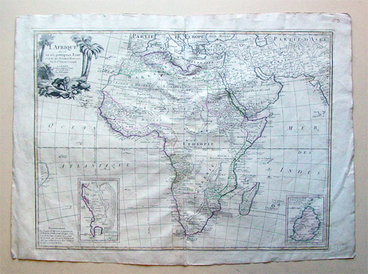 L’Afrique divisée en ses principaux Etats assujettie aux observations astronomique par le S. Janvier, Géographe...