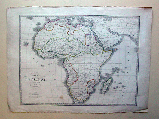 Carte d’Afrique dressée par Maire géographe